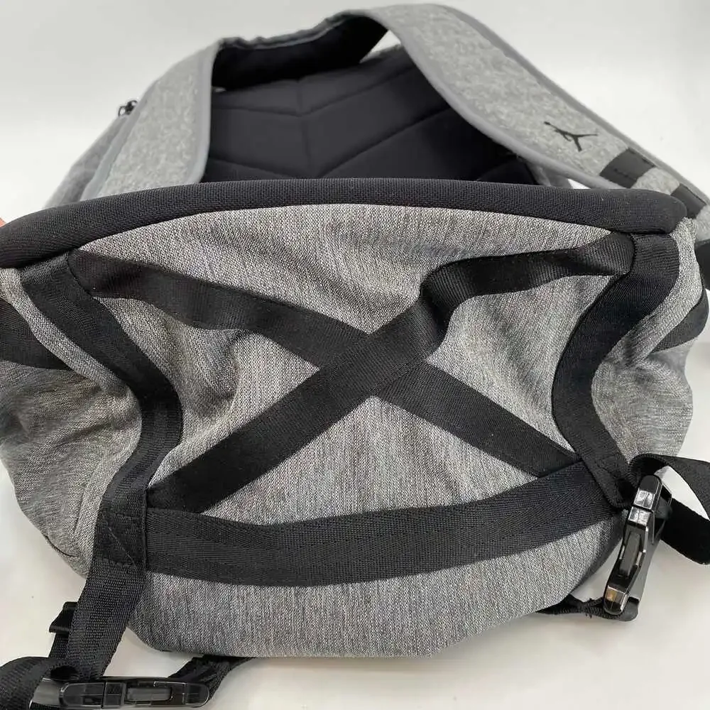 Nike Gray Black Air Jordan Expandable Backpack | Large Capacity